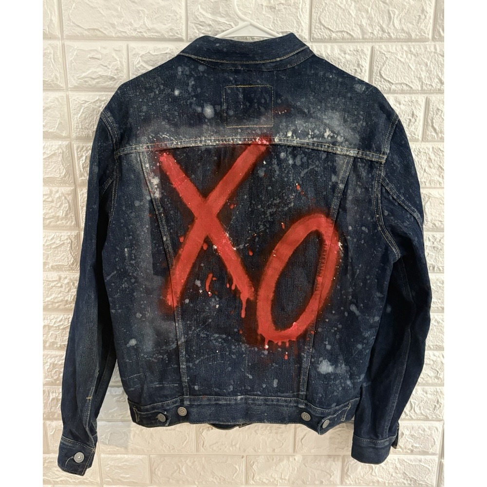 The Weeknd x Levi's XO Jean Jacket Size‎ Small Blue Denim Long Sleeve